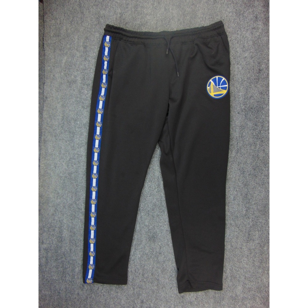 Golden State Warriors Track Pants Mens XL Black Solid Basketball GSW‎ Fan Gear